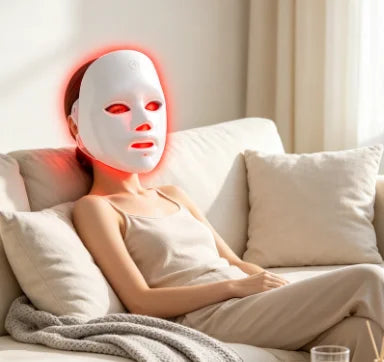 HTMCK 7 Color LED Light Therapy Face Mask | At-Home Photon Beauty Mask, Skin Renewal, Acne Treatment & Anti-Wrinkle Skincare Dev